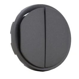 LEGRAND Céliane Enjoliveur double poussoir NO+NF lumineux titanium - CT3001
