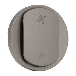 LEGRAND Céliane Enjoliveur commande VMC 2 vitesses titanium - CT6001