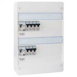 Tableau électrique pré-équipé auto 2 rangées 2ID 40A 7 disjoncteurs assemblé par 123elec avec composants Legrand