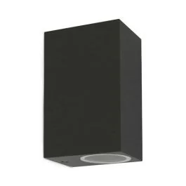 MIIDEX Applique extérieure ALTESSE bidirectionnelle rectangulaire IP44 230V GU10 anthracite - 70031