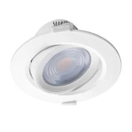 MIIDEX Spot LED encastrable CARAT orientable 230V 10W 800lm 4000K 120mm blanc - 763620