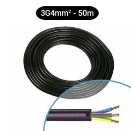 Câble électrique R2V 3G4² B/M/VJ - Couronne de 50m