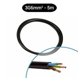 Câble électrique R2V 3G6² B/M/VJ NEXANS - Couronne de 5m