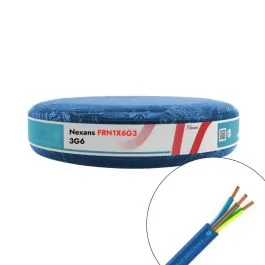Câble électrique FR-N1X6G3 5G6² N/M/G/B/VJ NEXANS - Couronne de 50m