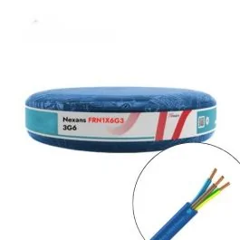 Câble électrique FR-N1X6G3 3G6² B/M/VJ NEXANS - Couronne de 50m