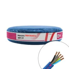 Câble électrique FR-N1X6G3 5G1.5² N/M/G/B/VJ NEXANS - Couronne de 100m