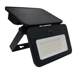 WATT & HOME Projecteur solaire LED à détection Odessa 1000lm métal - 401341
