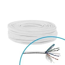 Câble RJ45 informatique Catégorie 6 F/UTP 4P 350Mhz EASYLINK - Couronne de 100m