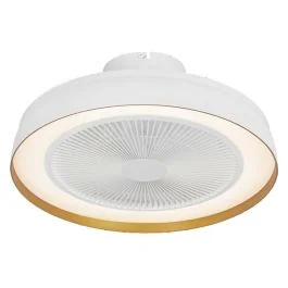 OSRAM Ventilateur de plafond compact réversible et lumineux 49W 3CCT 3000lm dimmable blanc
