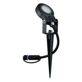 PAULMANN Spot LED extérieur sur piquet orientable Plug & Shine IP67 24V 6,4W 90lm 3000K anthracite - 93934