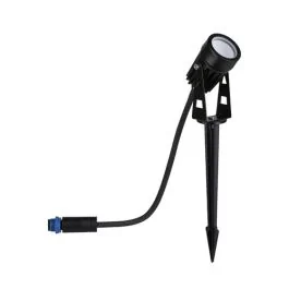 PAULMANN Spot LED extérieur sur piquet orientable Plug & Shine IP65 24V 2W 50lm 3000K noir - 94374