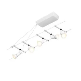PAULMANN Kit de 5 Spots sur cables CORDUO SALT GU5.3 5m blanc - 94458