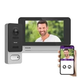 PHILIPS Visiophone connecté WelcomEye Connect 2 et écran tactile 7" sans fil - 531039