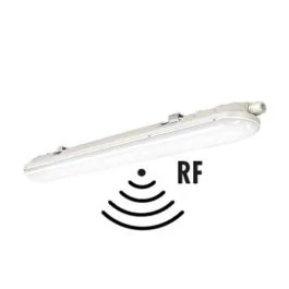 ARLUX Réglette LED intégrée Link étanche à détection radio 230V 36W 4000lm 120cm grise
