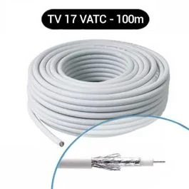 Câble coaxial TV 17 VATC - Couronne de 100m