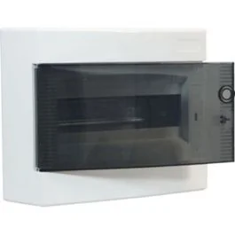 Coffret électrique nu 1 rangée 12 modules avec porte