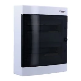 Coffret électrique nu 2 rangées 24 modules avec porte