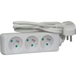 Multiprise 3 prises 2P+T 16A