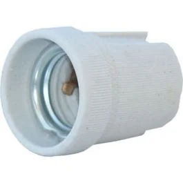 Douille porcelaine E27 à visser