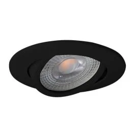 Spot LED encastrable et orientable  GU10 230V 5W 380lm 4000K 83mm noir