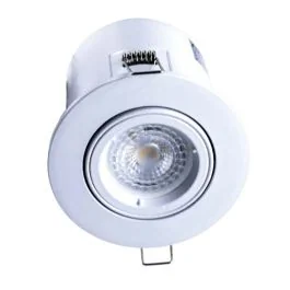Spot LED encastrable et orientable BBC rond 100mm GU10 230V 5W 380lm 4000K blanc
