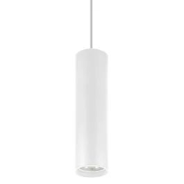Suspension cylindrique avec douille GU10 blanc