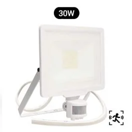 Projecteur extérieur LED extra plat précâblé à détection 230V 30W 2550lm 4000K blanc