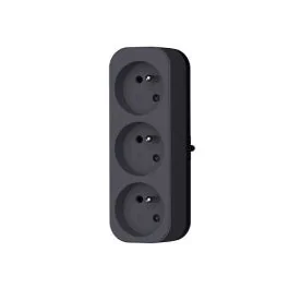 QUARX Multiprise murale Triplite 3 prises 2P+T 16A anthracite - 7238