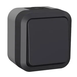 QUARX Aquapro Interrupteur va et vient étanche complet gris IP55 - 9674Q