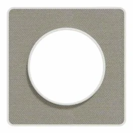 SCHNEIDER Odace Touch Plaque simple Kvadrat perle avec liseré blanc - S520802KG