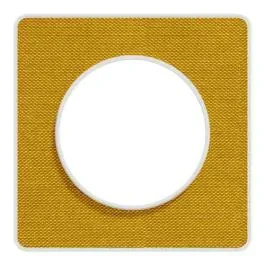 SCHNEIDER Odace Touch Plaque simple Kvadrat ocre avec liseré blanc - S520802KY