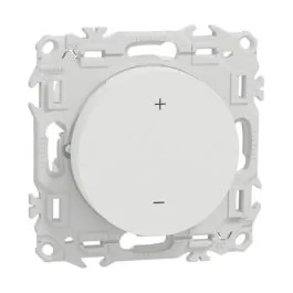 SCHNEIDER Wiser Odace Thermostat connecté filaire 2A Zigbee blanc craie - S920502