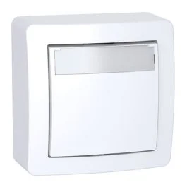 SCHNEIDER Alréa Bouton poussoir porte étiquette saille complet - ALB62062P