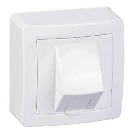 SCHNEIDER Alréa Prise RJ45 cat 6 UTP saillie blanc - ALB62342P
