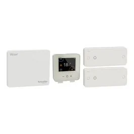 SCHNEIDER Wiser Kit thermostat connecté pour radiateurs électriques génération 2 - CCTFR6905G2