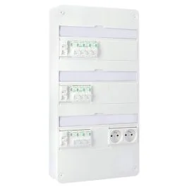 SCHNEIDER Resi9 XP Tableau électrique monté et câblé TAMC 3 rangées 3ID 40A 10 disjoncteurs