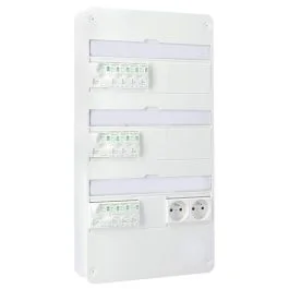 SCHNEIDER Resi9 XE Tableau électrique monté et câblé TAMC auto 3 rangées 3ID 40A 10 disjoncteurs