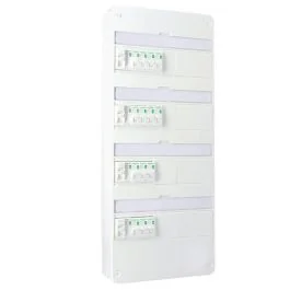 SCHNEIDER Resi9 XP Tableau électrique monté et câblé TAMC 4 rangées 4ID 40A 14 disjoncteurs