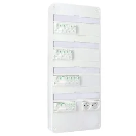 SCHNEIDER Resi9 XE Tableau électrique monté et câblé TAMC auto 4 rangées 2ID 40A 2ID 63A 14 disjoncteurs