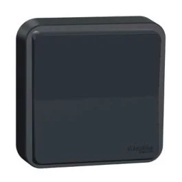 SCHNEIDER Mureva Styl Interrupteur va et vient étanche complet encastré IP55 gris