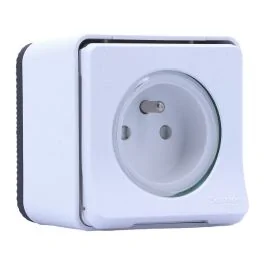 SCHNEIDER Mureva Styl prise de courant 2P+T saillie complet blanc - MUR39030