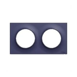 SCHNEIDER Odace Styl Plaque double bleu cobalt - S550704