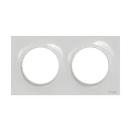 SCHNEIDER Odace Styl Plaque double gris pierre - S520704A1