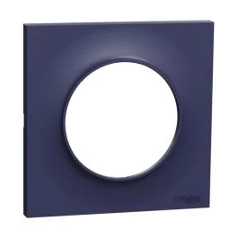 SCHNEIDER Odace Styl Plaque simple bleu cobalt - S550702