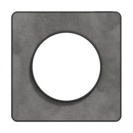 SCHNEIDER Odace Touch Plaque simple ardoise avec liseré anthracite - S540802V