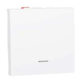 SCHNEIDER Unica va et vient lumineux 2 modules mécanisme blanc - NU320318S