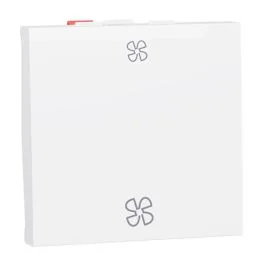 SCHNEIDER Unica commande VMC 2 vitesses 2 modules mécanisme blanc - NU320320VMC