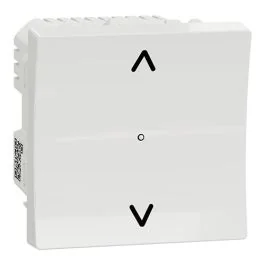SCHNEIDER Wiser Unica interrupteur volets roulants 4A Zigbee blanc - NU350818W