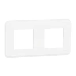 SCHNEIDER Unica Pro plaque de finition 2 postes blanc - NU400418