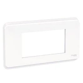 SCHNEIDER Unica Pro plaque de finition 4 modules blanc - NU411418